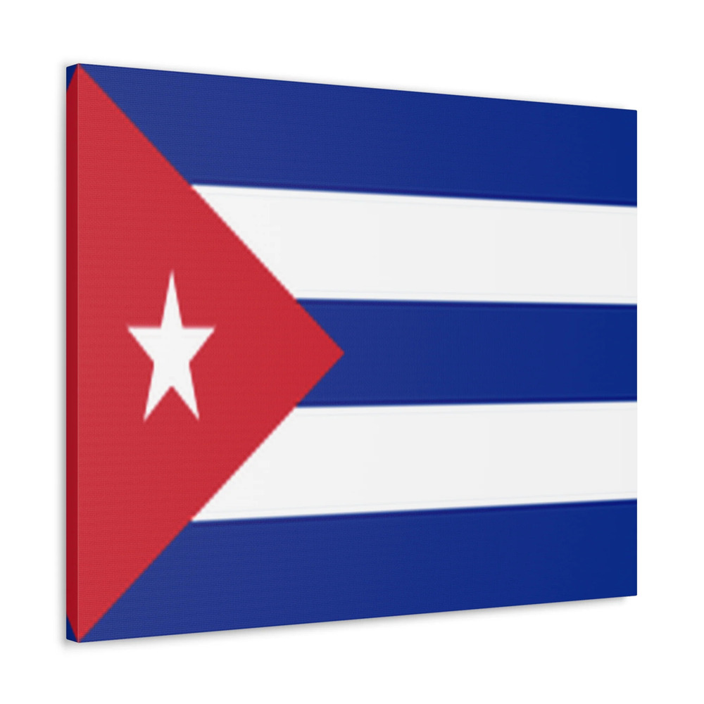 Cuba Country Flag Canvas Vibrant Wall Art Unframed Home Decor